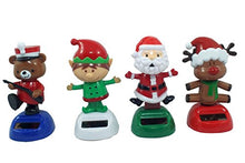 Load image into Gallery viewer, Solar Powered Dancing Santa, Elf, Reindeer, and Toy Soldier Bear (Set of 4)
