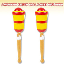 Load image into Gallery viewer, ArtCreativity Wooden Catch Ball Game, Set of 2, Vintage Catch Toys for Kids, Wood Design, Indoor and Outdoor Games for Backyard, Park, and Beach Fun, Best Gift Idea
