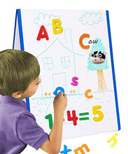 Load image into Gallery viewer, Kid&#39;s Dry Erase Board Stand-Up Easel Whiteboard for Writing, Drawing, Fun Learning - Educational Play for Home, Preschool
