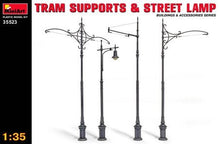 Load image into Gallery viewer, Miniart 1:35 Tram Supports &amp; Street Lamps Kit 35523

