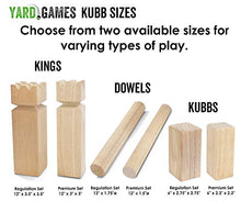 Load image into Gallery viewer, Yard Games Kubb Premium Size Outdoor Tossing Game with Carrying Case, Instructions, and Boundary Markers
