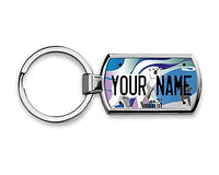 BRGiftShop Personalized Custom Name License Plate Canada Nunavut Metal Keychain