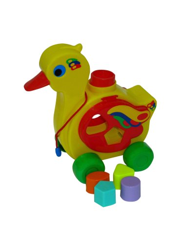 Wader 22.5 x 13.5 x 23cm Shape-and-Sort Duck Toy by Polesie Wader