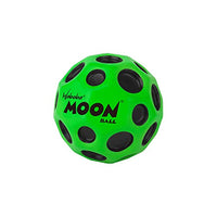 Waboba Moon Ball - Super High Bouncing Ball - Neon Coloured Indoor and Outdoor Ball Ages - Make Pop Sounds - Easy to Grip , Green - (65 mm)
