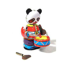 Load image into Gallery viewer, Back to Basics Tin Drumming Panda Wind Up (Includes One Tin Panda with Drum and Winding Key)
