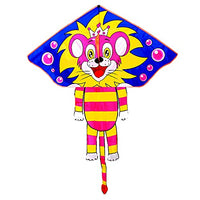 ZANZAN Pink Little Lion Kite for Outdoor Activities,Easy-to-Fly Beginner Kite with Kite String and Kite Reel for Kids Adults (Color : 500M LINE)