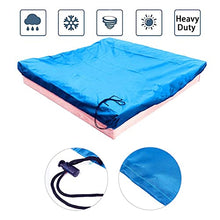Load image into Gallery viewer, SYUS Square Sandbox Cover, Childrens Toys Bunker Cover Waterproof Sandpit Cover with Drawstring Oxford Cloth Sandbox Canopy for Home Garden Outdoor Patio Pool Sand Box Cove
