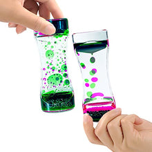 Load image into Gallery viewer, OCTTN Liquid Motion Bubbler Timer Sensory Toys for Relaxation, Water Timer Fidget Toy for All Age, Motion Bubble Toy Sensory Play for Office Home (Pink &amp; Green, 1 Pack)
