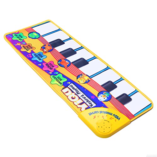 Ywen Piano Mat Musical Instruments for Toddlers 1-3, Animal Sounds Baby Musical Toys,Toddler Educational Toys for 1 Year Old Boys Birthday Gifts