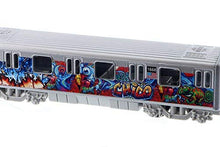 Load image into Gallery viewer, MTA New York City Metro Subway 7&quot; with Chico Graffiti Diecast Model 1:100 Scale
