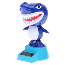 Load image into Gallery viewer, Solar Powered Bobble Toy Animated Solar Bobble Head Toys Desk Top Car Interior Decor Ornament - Shark
