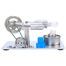Load image into Gallery viewer, Stirling Engine Generator T Type Miniature Power Generator Physics Steam Engine Physics Lab Teaching Model
