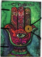 Load image into Gallery viewer, Fortune Telling Toys Hamsa Journal 4 1/2&quot; x 6 1/2&quot; Record Your Spiritual Dreams
