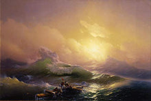Load image into Gallery viewer, Hovhannes Aivazovsky The Ninth Wave Jigsaw Puzzles Wooden Toy Adult DIY 1000 Piece
