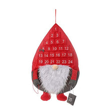 Load image into Gallery viewer, XYYSDJ Christmas Decorations Nordic Forest Old Man Calendar Countdown Calendar Creative Calendar (Color : Red)

