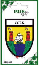 Load image into Gallery viewer, I LUV LTD Irish County Crest Shield Magnet Cork
