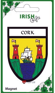 I LUV LTD Irish County Crest Shield Magnet Cork