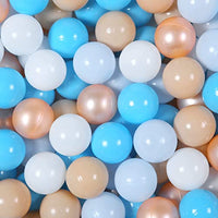 Realhaha Kids Ball Pit Balls,100 Crush Proof Blue Play Balls for Baby Toddler Ball Pit, Fit for Kids Party Play Tents & Tunnels Indoor & Outdoor Playball
