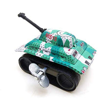 Load image into Gallery viewer, Toyvian 3PCS Retro Clockwork Wind Up Metal Tank Toy Vintage Collectible Kids Birthday Gift
