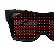 Load image into Gallery viewer, NUOBESTY LED Flash Glasses Glow in The Dark Eyeglasses Light Up Flashing Eyewear Novelty Shutter Shades Glasses for Party Bar Nightclubs (Red)
