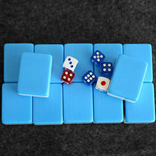 Load image into Gallery viewer, Magnetic Chinese Mahjong, 144 Chinese Traditional Mahjong Games for Mahjong Machine or Hand Rub, 40, 42, 44 Many Choices for Party, Entertainment (Color : Blue, Size : #40)
