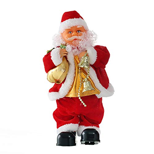 MEIFXIH Christmas Dolls,Christmas Electric Dancing Music Santa Claus Toy Christmas Decorations for Home Xmas Gift for Kids-Bell Gift Package
