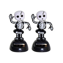 Load image into Gallery viewer, EXCEART 2Pcs Solar Dancing Toy Solar Powered Dancing Ghost Doll Swinging Animated Skull Toy Cartoon Car Decoration Car Interior Display Desktop Decor Gift
