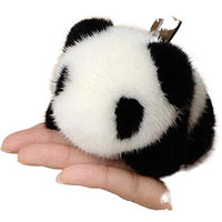 Keychain Panda pendant Lovely Mini Ornaments Cute Fluffy Fur Animal Key Ring Kawaii Plush Doll Fashion Gift