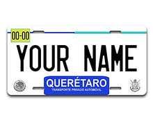 Load image into Gallery viewer, BRGiftShop Personalized Custom Name Mexico Queretaro 6x12 inches Vehicle Car License Plate

