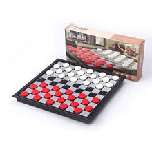 Load image into Gallery viewer, Travel Magnetic Chess1 Box, Checkers Educational Toys Game Training Folding Chess Board Games for Child Adults- Checkers Board Game 25x13x4cm Chess Set
