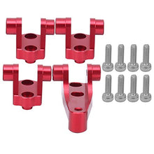 Load image into Gallery viewer, wosume 1/10 Keel Rod Holder, Keel Rod Holder, Front Rear Keel Wear Resistant Interesting 2 Colors for RC Car TRX4 TRX6 1/10 Outdoor Use TRAXXAS(red)
