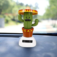 Load image into Gallery viewer, Baost Solar Powered Dancing Flip Swing Shook Head Beach Girl Cactus Automatic Swing Car Interior Ornament Dashboard Decor Swing Solar Car Toy for Car Home Office Decoration Cactus
