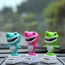 Load image into Gallery viewer, VALICLUD Solar Powered Dancing Toys Shark Shaped Car Dashboard Ornaments Home Office Desktop Tabletop Decorations(Random Color)
