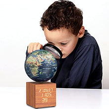 Load image into Gallery viewer, Praktiban AR Globe, Interactive World Globe with Stand for Education and Learning, LED Light,Music Box&amp;Clock Function, Desktop Decoration for Home, Office and School, 5 inches
