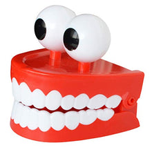 Load image into Gallery viewer, Toyvian 4pcs Chattering Teeth with Eyes Classic Wind Up Chomping Walking Teeth Toy Dentures Character Toys Novelty Party Favors
