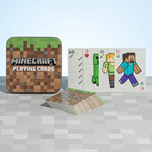 Load image into Gallery viewer, Minecraft Playing Cards - Standard Deck of Cards in Collector Travel Tin

