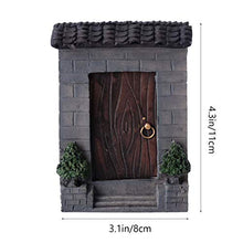 Load image into Gallery viewer, IMIKEYA Miniature Stone Wood Gate Fairy Garden Ornament Dollhouse Decor Accessory Fairy Tale Educational Learning Toy Pretend Playset for Kids DIY Fairy Garden 2Pcs

