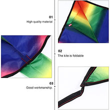 Load image into Gallery viewer, PRETYZOOM Kids Cartoon Rainbow Shape Kites Long Tail Kites for Outdoors (Colorful) Hawaiian Favors
