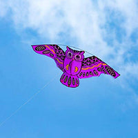 FQD&BNM Kite New Cartoon Owl Flying Kites for Children Adult Outdoor Fun Sports Toy,Purple