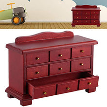 Load image into Gallery viewer, 1/12 Cabinet Mini Cabinet Wood Cabinet Toy Mini Furniture House Accessory Role Play Toy for Boys and Girls(red)
