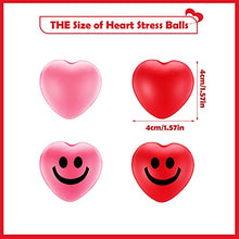 Load image into Gallery viewer, 32 Pieces Heart Stress Balls Valentine&#39;s Day Smile Face Stress Balls Red and Pink Mini Stress Foam Balls Relax Toys Balls for Teens and Adults Valentine&#39;s Day Party Supplies
