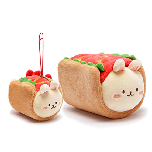 Anirollz Plush Stuffed Animal 2pcs Set Bunny Hot Dog Toy Gift Set for Kids Bunniroll