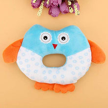 Load image into Gallery viewer, Baby Rattle Toy, Newborn Soft Baby Cute Cartoon Animal Hand Shake Bell Owl Rattles Grasping Educational Rattles Toy for Baby(Blue)
