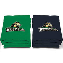 Load image into Gallery viewer, AJJ Cornhole NCAA Wright State Raiders Bags, 6&quot; x 6&quot;, Green

