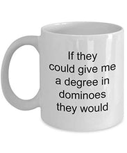 Load image into Gallery viewer, Dominoes Player White Coffee Mug - World&#39;s Shittiest Dominoes Player - Dominoes Player Gifts - Funny Novelty Birthday Present Idea
