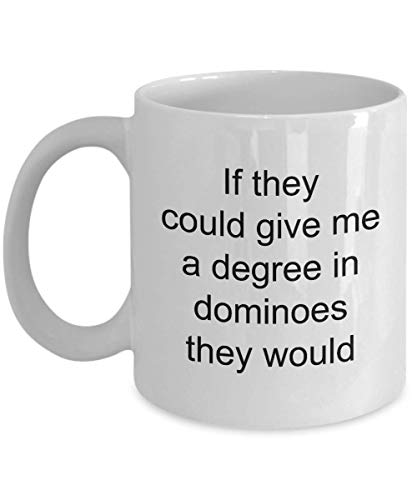 Dominoes Player White Coffee Mug - World's Shittiest Dominoes Player - Dominoes Player Gifts - Funny Novelty Birthday Present Idea