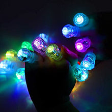 Load image into Gallery viewer, DAOKEY LED Light up Rings, Colorful Led Bumpy Plastic Diamond Rings Toys for Birthday Bachelorette Bridal Shower Gatsby Party Favors, Clear Case 30 Pack
