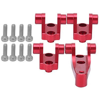 wosume 1/10 Keel Rod Holder, Keel Rod Holder, Front Rear Keel Wear Resistant Interesting 2 Colors for RC Car TRX4 TRX6 1/10 Outdoor Use TRAXXAS(red)