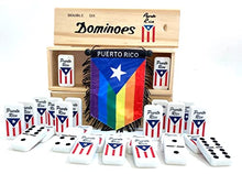 Load image into Gallery viewer, Puerto Rico Dominoes Domino Game Tiles Boricua PR Puerto Rican Classic Must Have (Rainbow)
