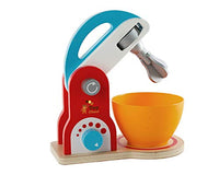 Wooden Kitchen Food Mixer Toy - Playfully Delicious Mighty Mixer - Colorful Pretend Play Cookie Baking Mixer Set - Wooden Play Kitchen Set Toys for Kids Preschoolers